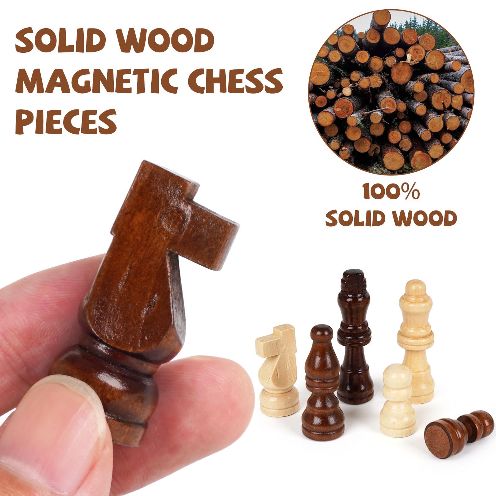 Kvintes felted-base pieces protect the board and reduce noise during moves.