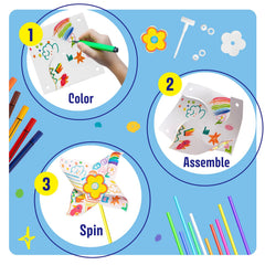 Safe, non-toxic materials ensure worry-free crafting with KwestSync pinwheels