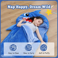 Kyerlish shark nap mat gift idea for birthdays and holidays.