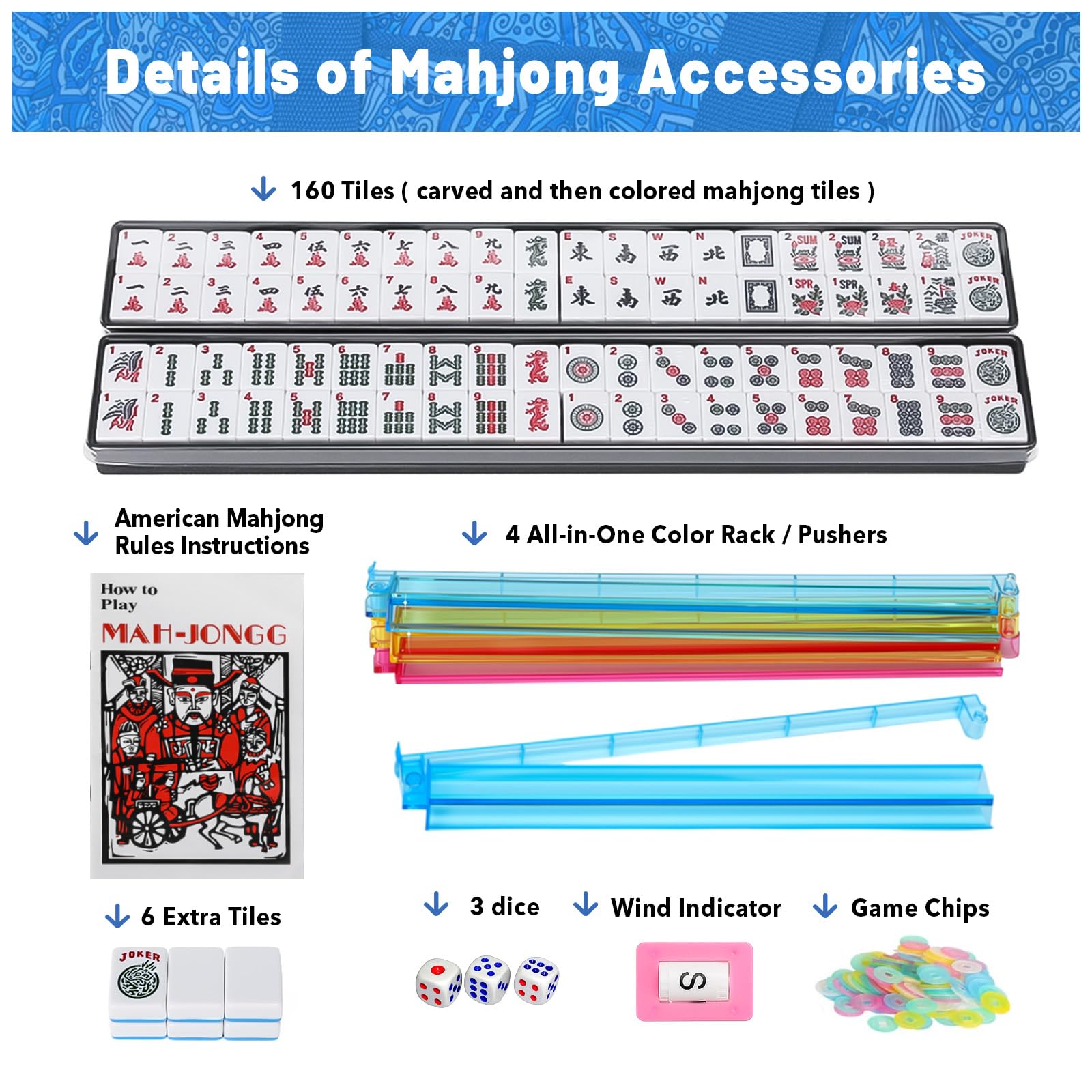 Kyerlish travel-ready Mahjong set shown in a compact setup for on-the-go play.