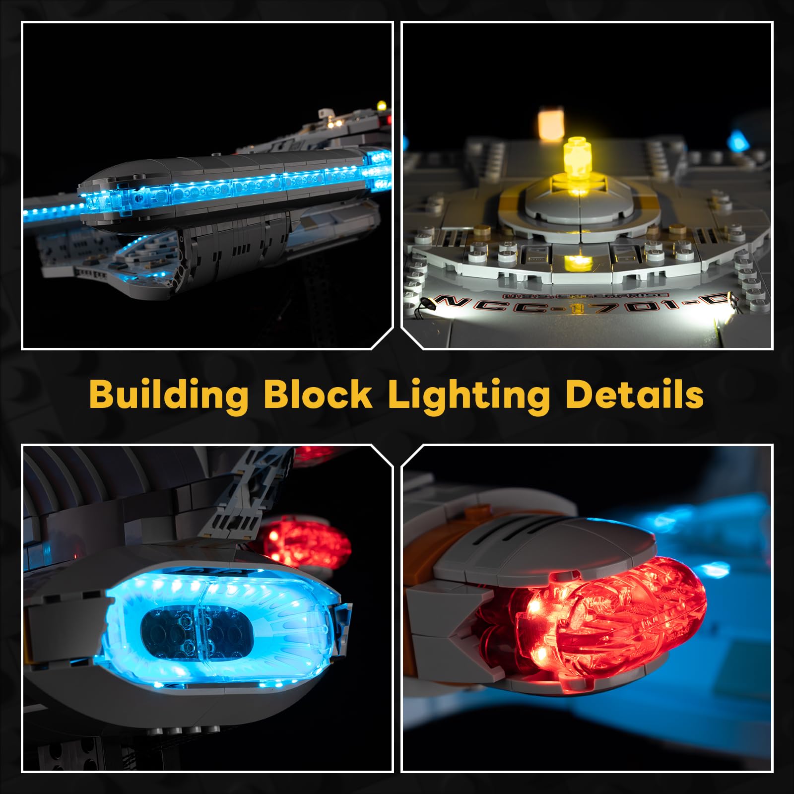 Easy installation with numbered light bags helps beginners bring the model to life.
