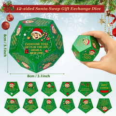 kykake Christmas gift-exchange dice for large group fun