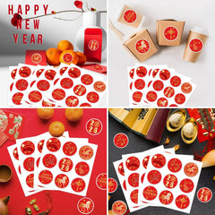 Kymy stickers on envelopes and gift bags to elevate packaging.