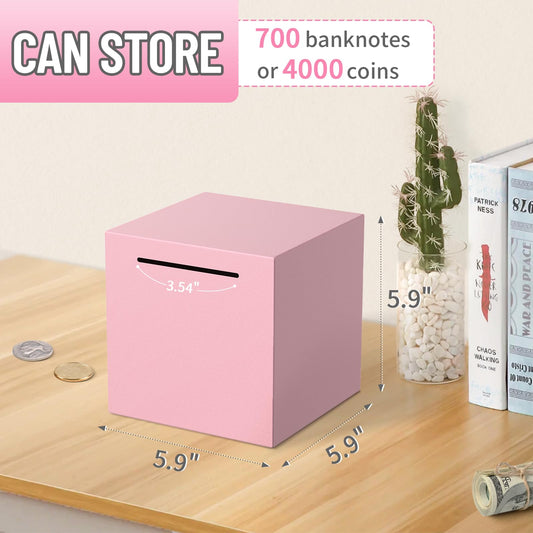 Kypeeka piggy bank with hammer demonstrates the break-to-open milestone feature.