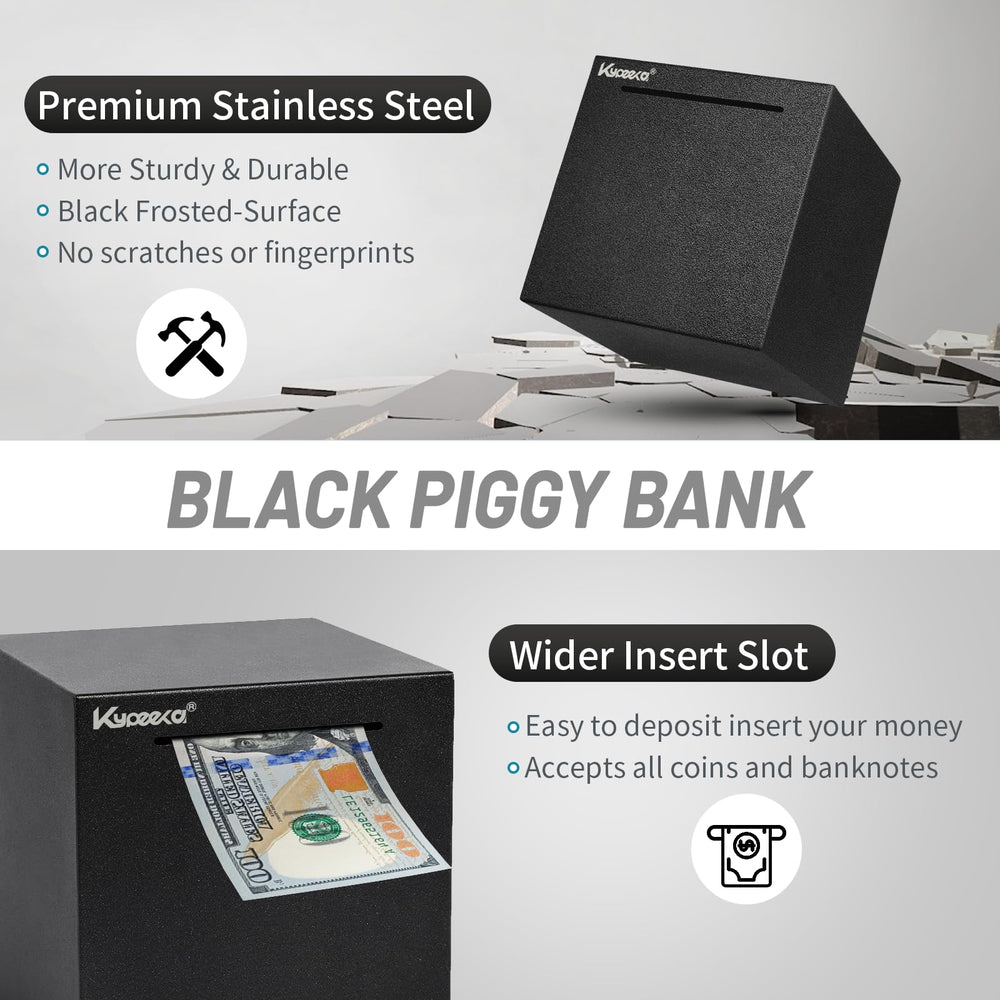Kypeeka piggy bank being broken open with hammer to access savings