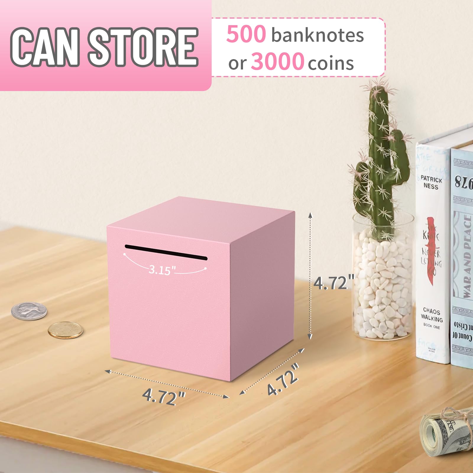 Kypeeka break-to-open piggy bank ready to reveal your hard-earned savings.