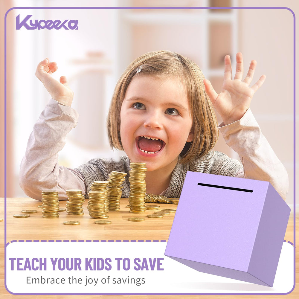 Kypeeka piggy bank includes colorful envelopes and stickers for a fun decoration.