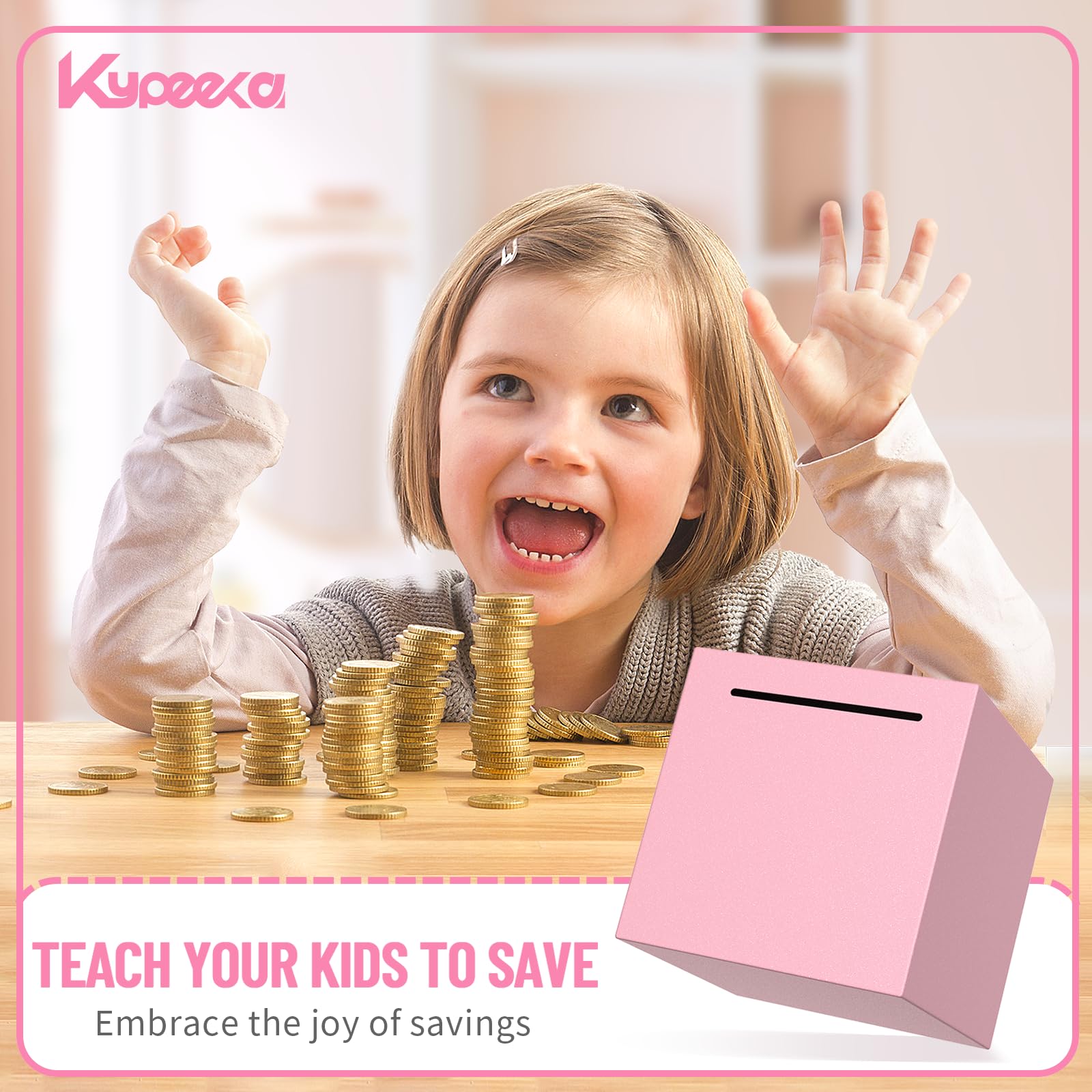 Kypeeka gift-friendly design makes a practical, decorative savings companion.