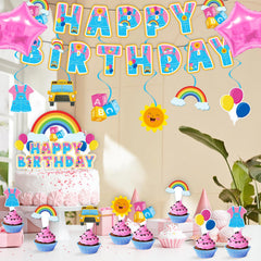 KZXAXHIU Rachel Girls cupcake toppers spark themed treats and kids' excitement.