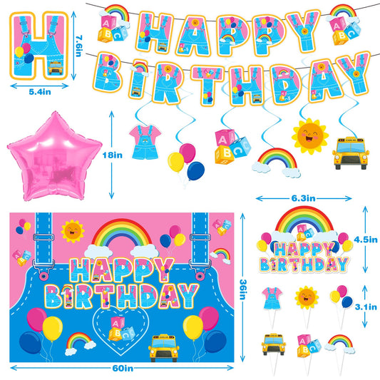 KZXAXHIU Rachel Girls Happy Birthday banner brightens cake time and photo moments.