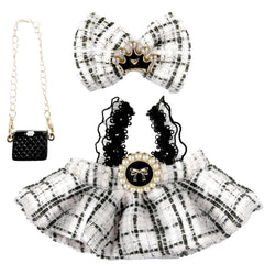 La Bubu 17cm doll dress with handcrafted crochet finish for durable playwear.