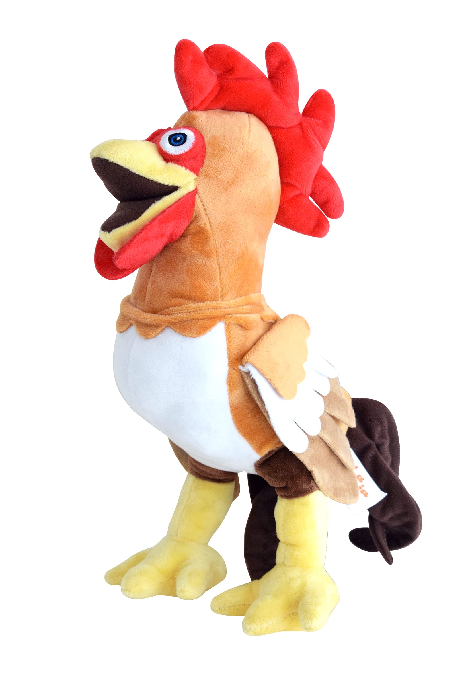 La Granja De Zenón Gallo Bartolito 14-inch musical plush, soft and inviting.