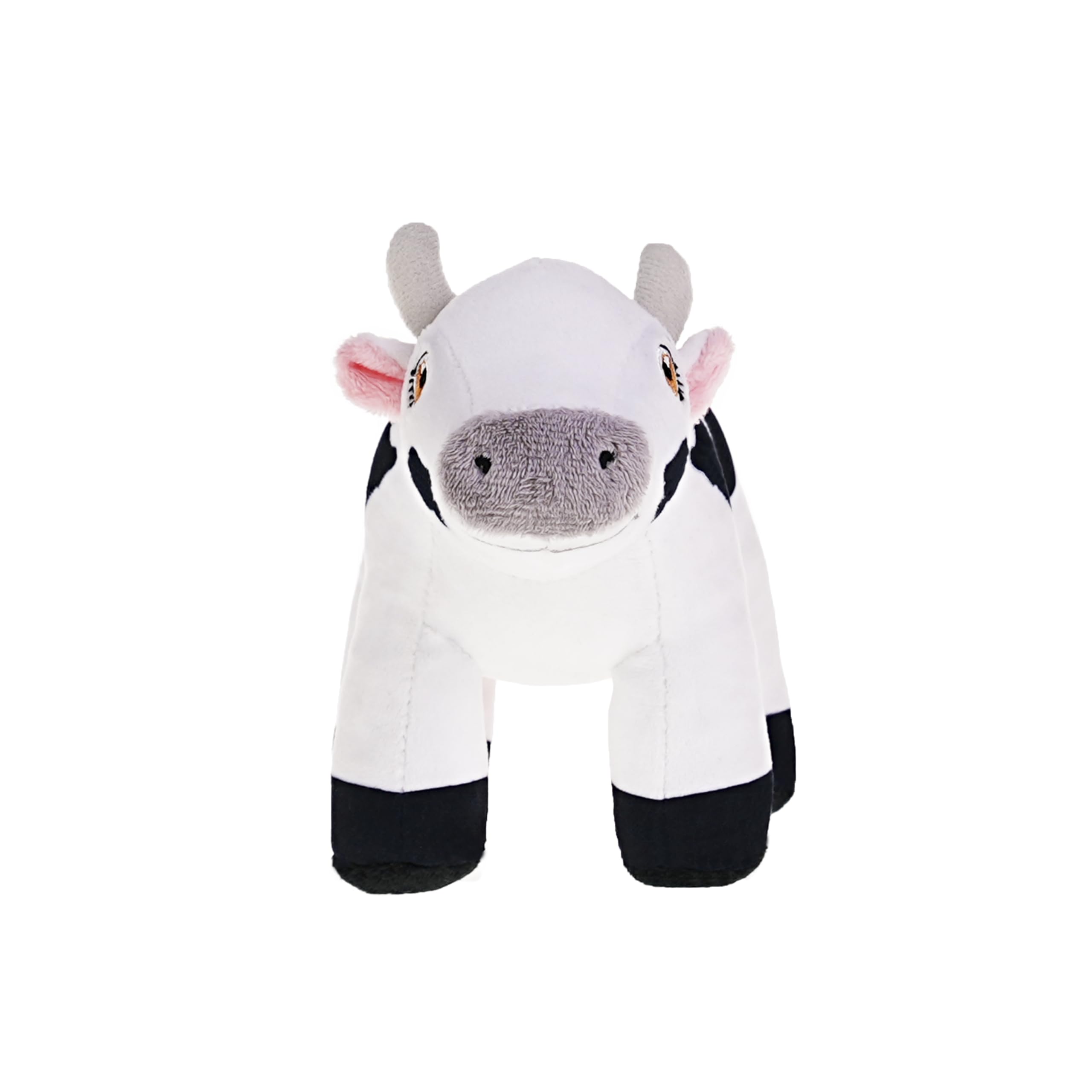 Close-up of durable stitching on LA GRANJA DE ZENÓN Vaca Lola plush.