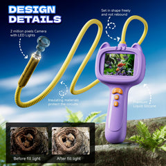 Laaguu borescope IP67 lens and cable enables underwater and land viewing.