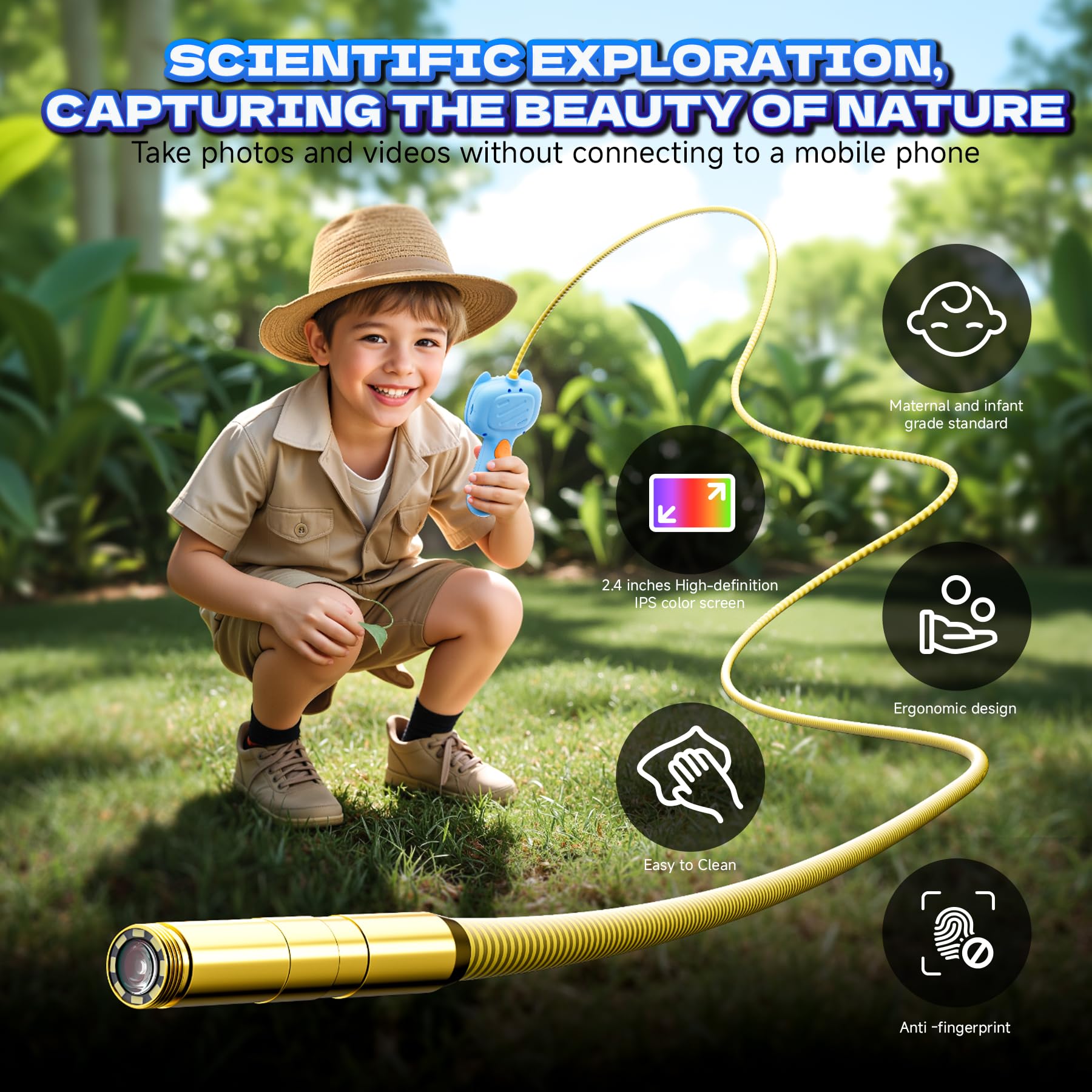 laaguu kid-friendly endoscope with silicone housing supports safe hands-on learning
