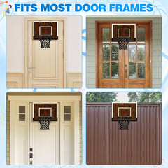 Dark wood finish of Laapee hoop blends with home or dorm decor
