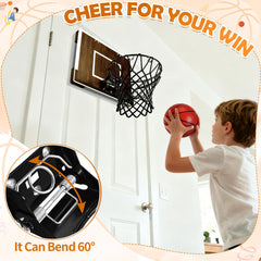 Laapee mini hoop mounted over door setup in a cozy room