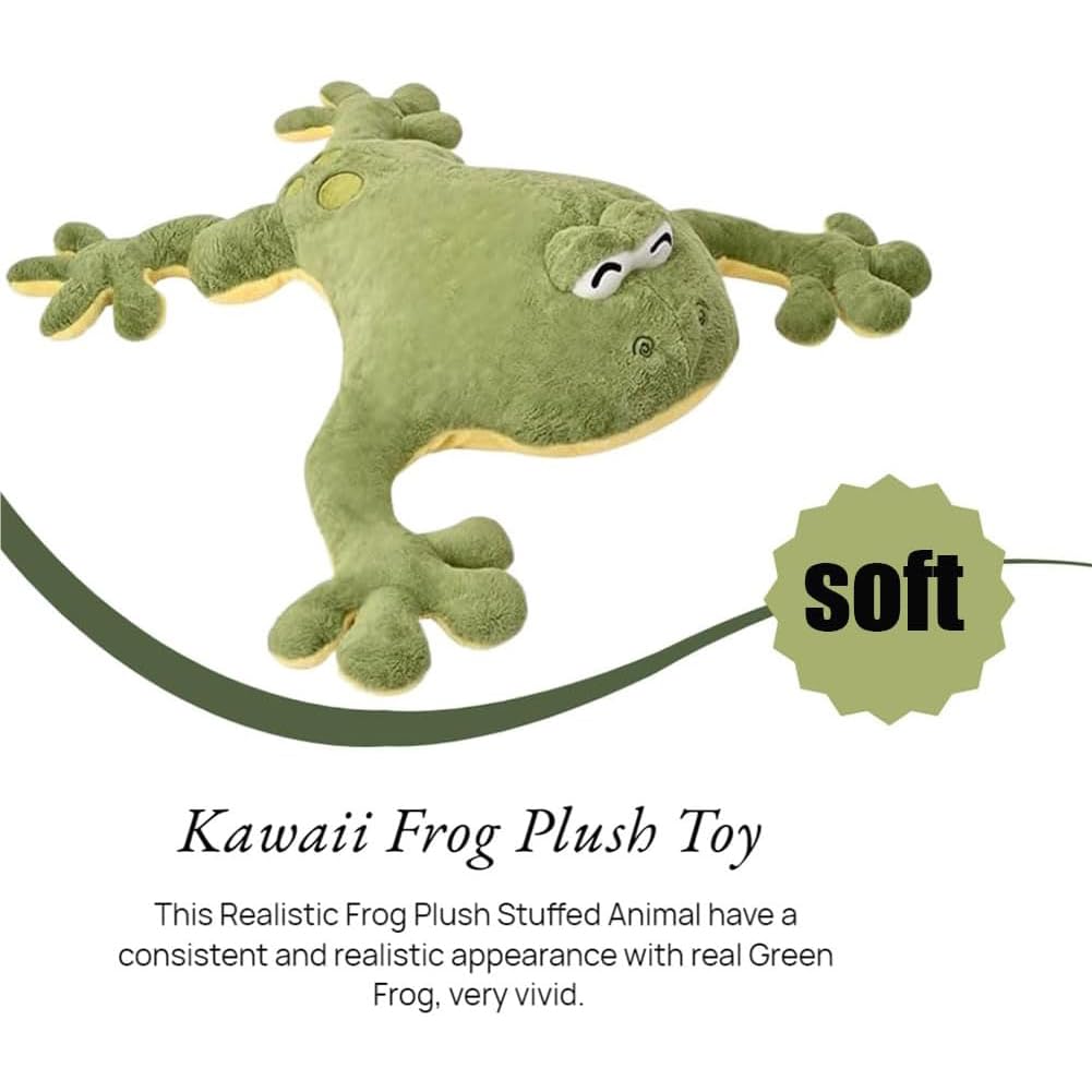 Labauxite cuddly frog plush for kids supports imaginative play.