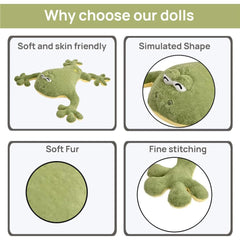 Labauxite large kawaii frog toy is cuddly and versatile.