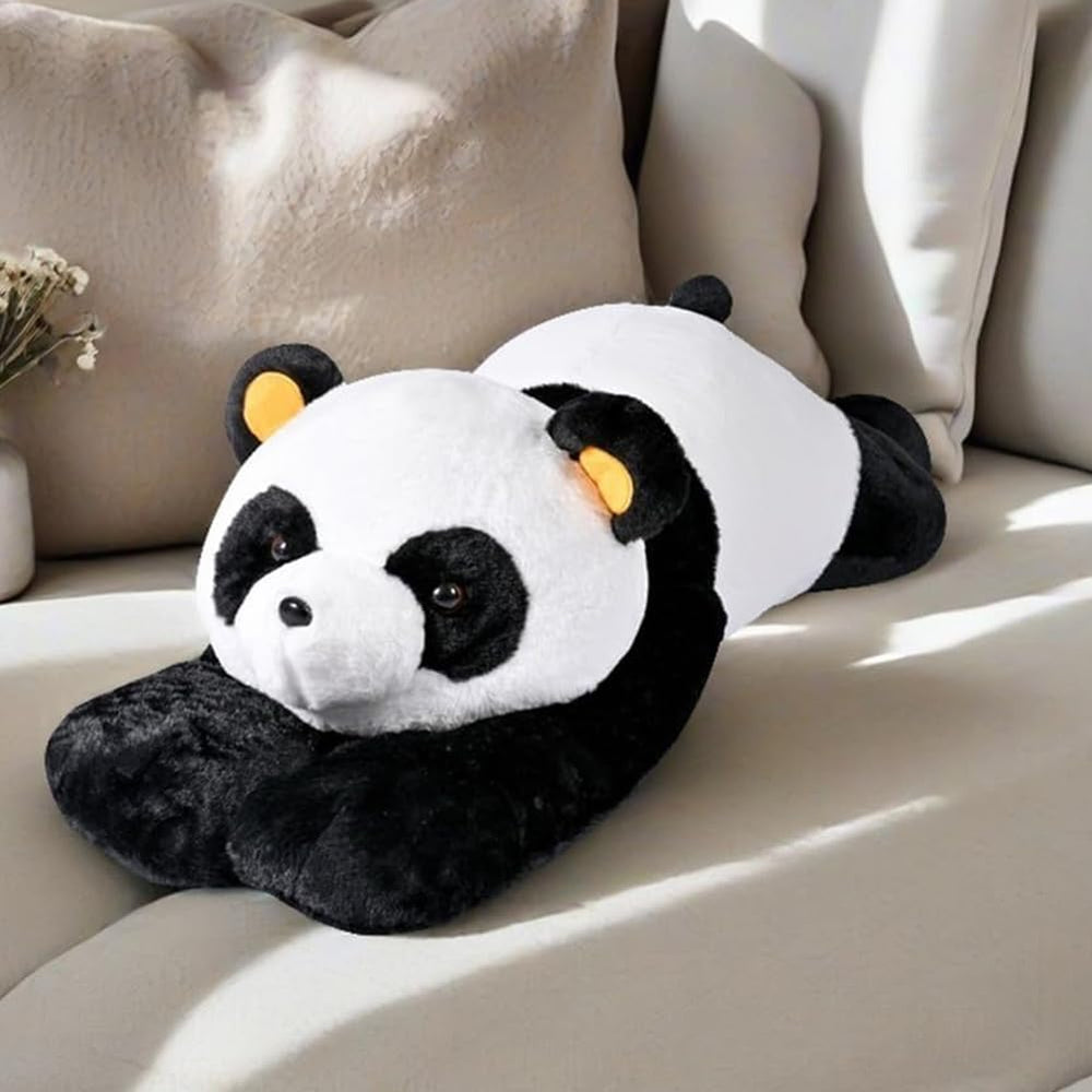 Labauxite panda bear pillow in a kids room as cozy decor and companion