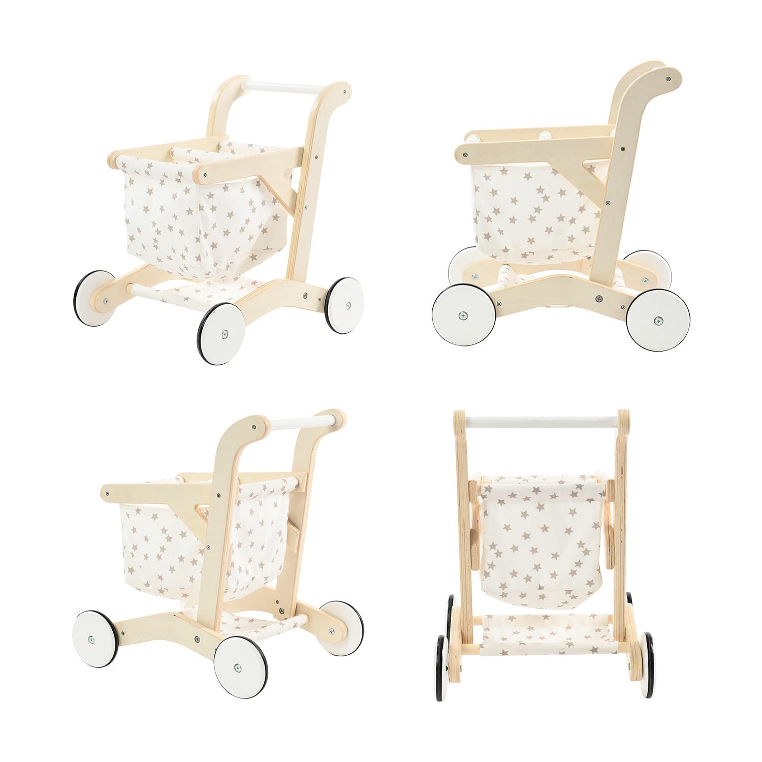 Labebe Push Walker assembly image showing easy setup