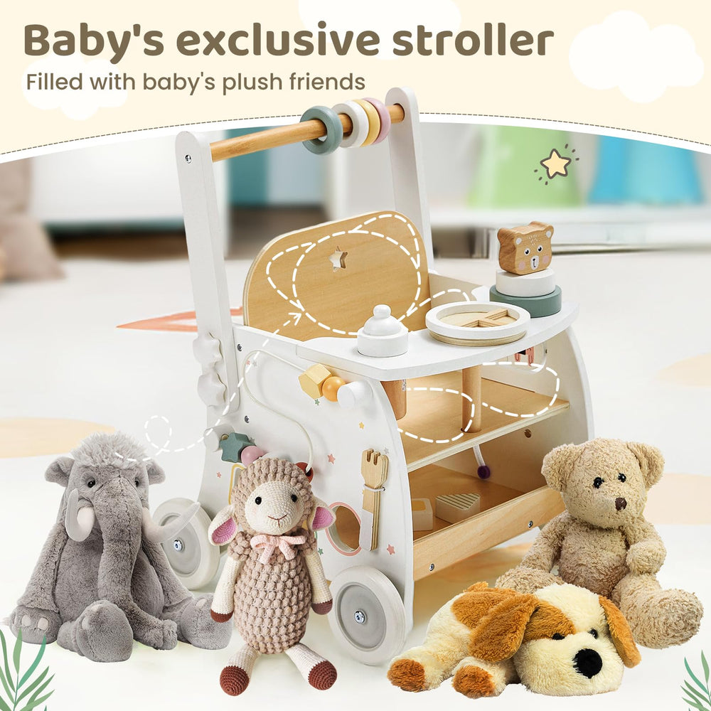 Labebe wooden and MDF construction provides sturdy, safe play for toddlers.