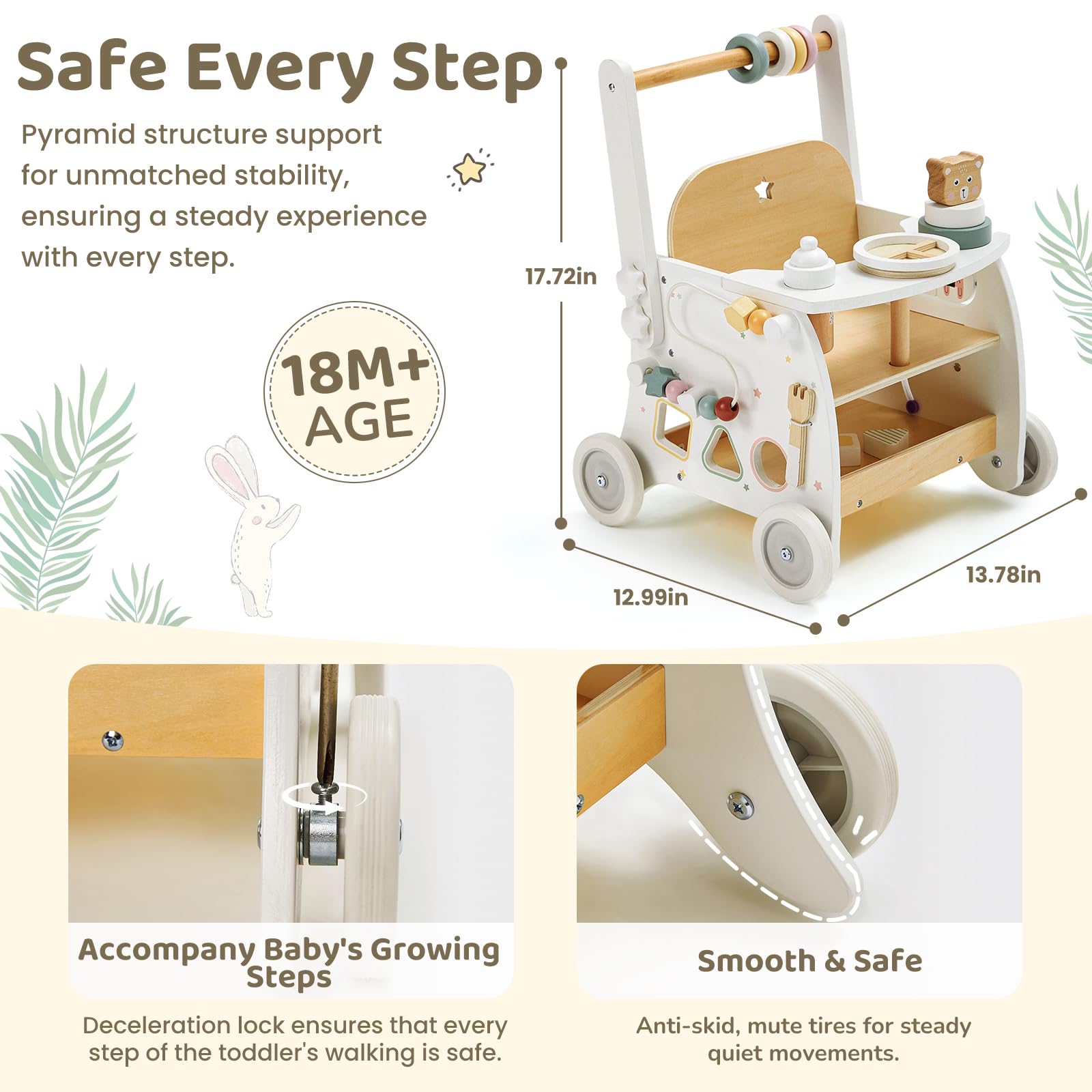 Labebe shape sorter and tracing game promote early problem-solving.
