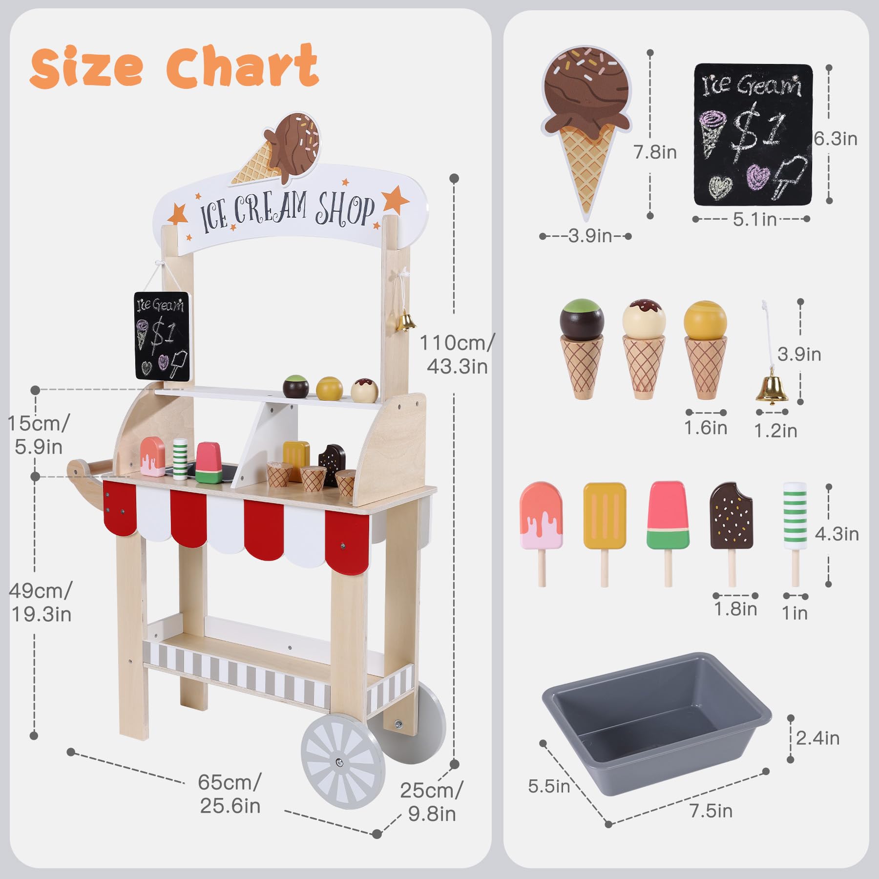 Labebe double-table top design doubles the play surface for treats.