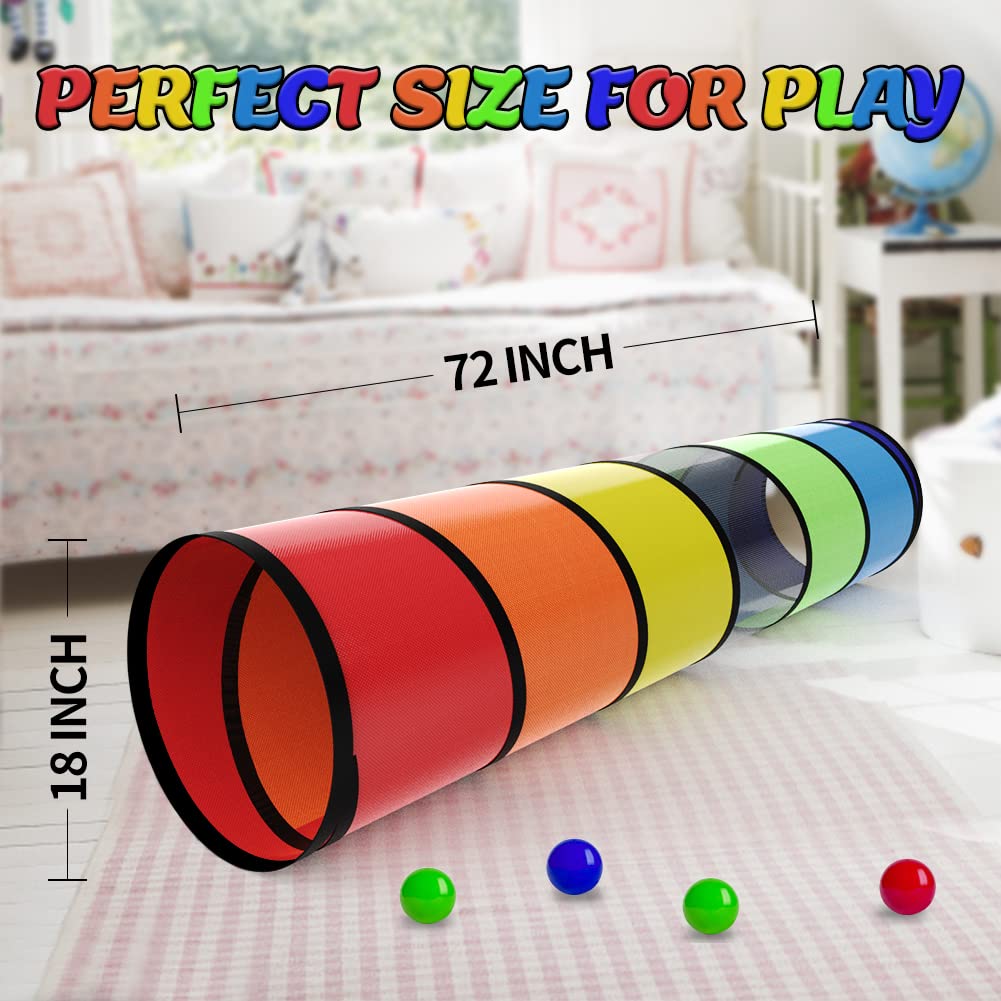 Labeol 6-foot play tunnel for safe indoor and outdoor adventures.
