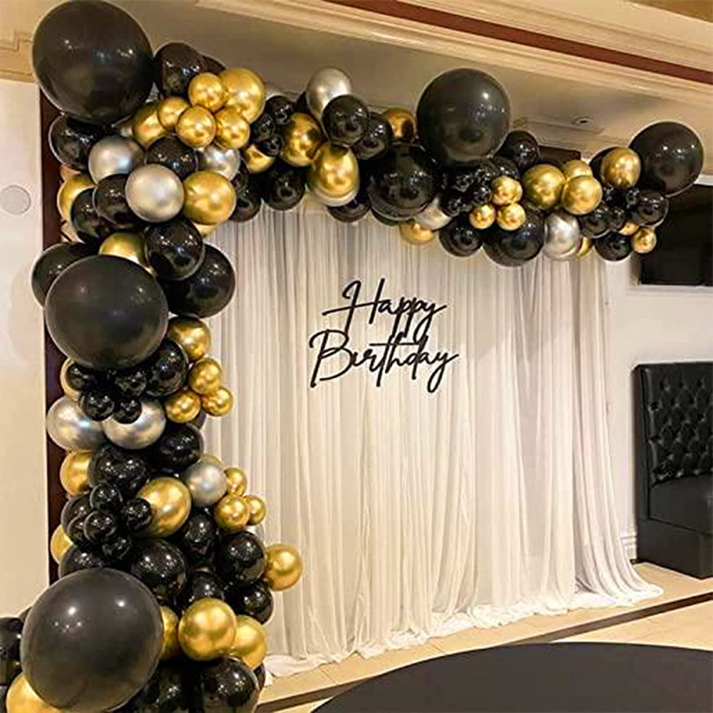 Labeol birthday party decor gold accents for memories.