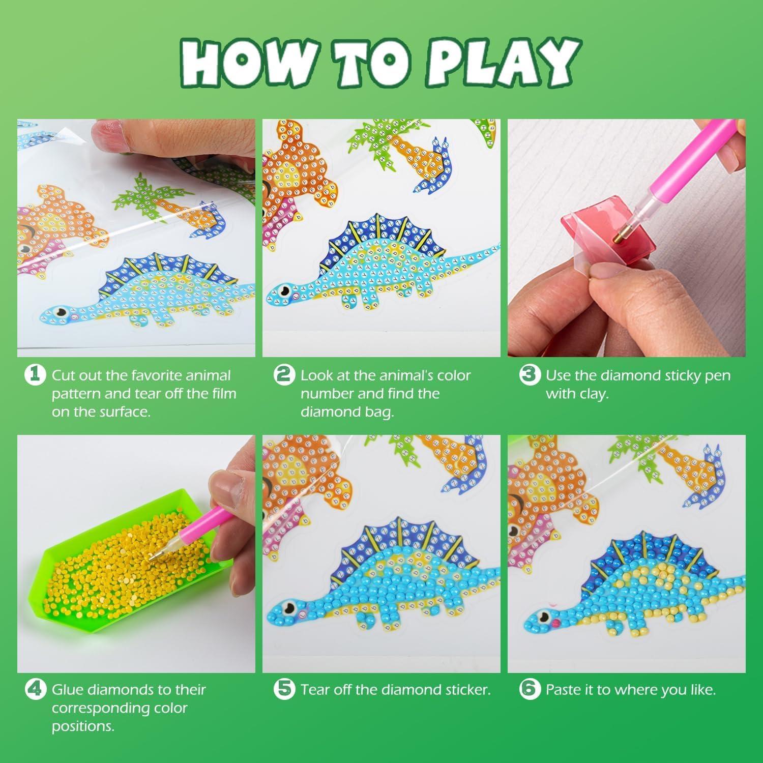 Labeol Diamond Art Kit gift-ready set for kids or adults