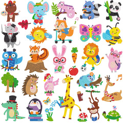 Labeol Diamond Art Kits: animal stickers for cups and decor, boosting creativity.