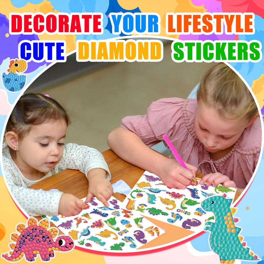 Labeol Diamond Art Kits child assembling diamond sticker for hands-on fun.