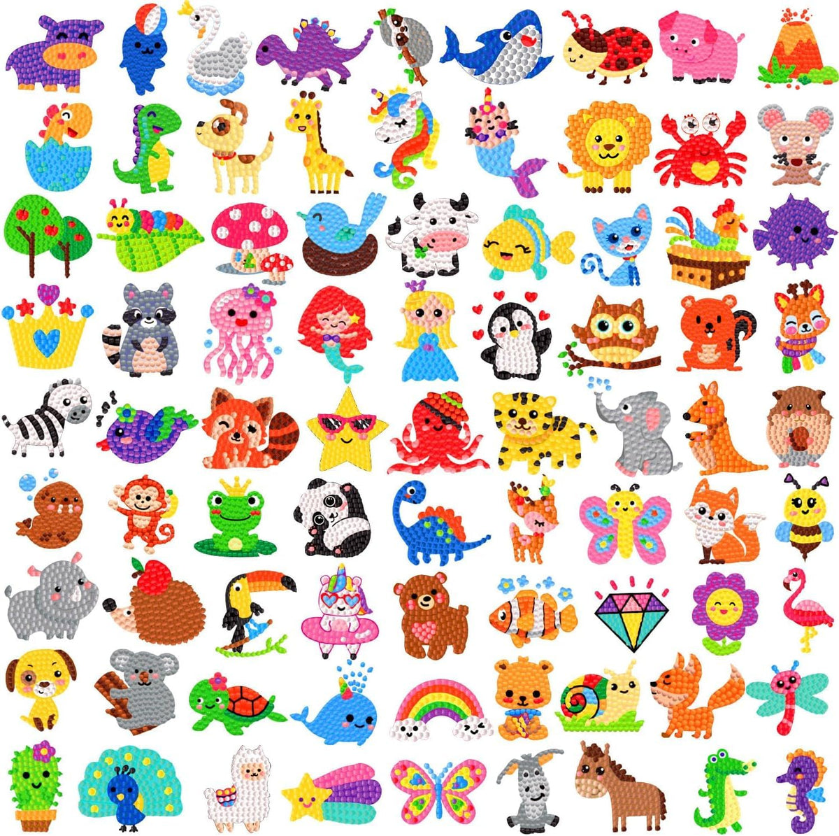 Labeol Diamond Art Kit Colorful Animal Sticker for kids—fun, creative decoration and focus.