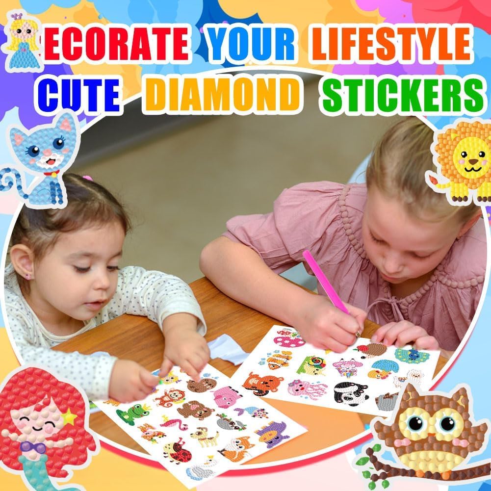Labeol Diamond Art Kit Easy DIY Craft for Kids—great for concentration and hands-on learning.