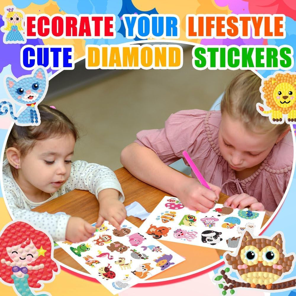 Labeol Diamond Art Kit Easy DIY Craft for Kids—great for concentration and hands-on learning.