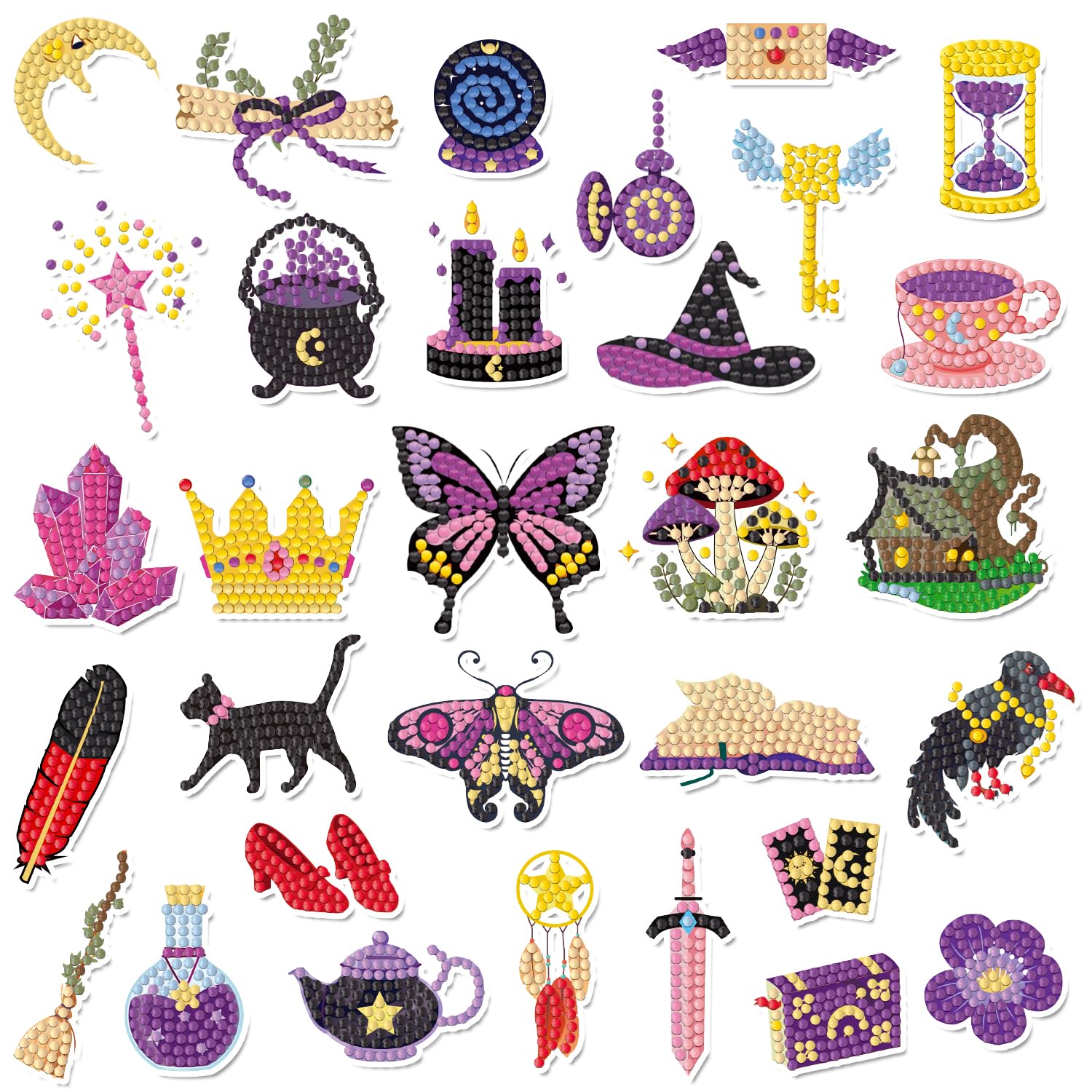 Labeol Diamond Art Kits packaging, beginner-friendly setup for kids and adults.