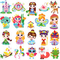 Labeol diamond art princess canvas showing vibrant colors for kids' creativity.