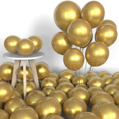 Labeol gold balloons 5-inch perfect for accent clusters.