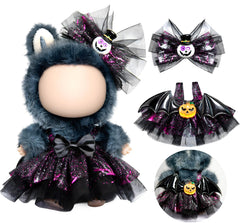 LABUBU 17cm doll devil dress with angel wings for imaginative play.