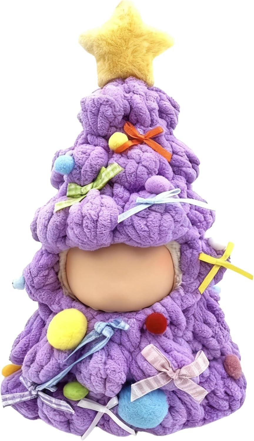 Labubu 17cm doll dress and hairpin set for soft crochet craftsmanship and stylish play