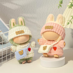 LABUBU 17cm doll outfit on figure, showcasing precise fit