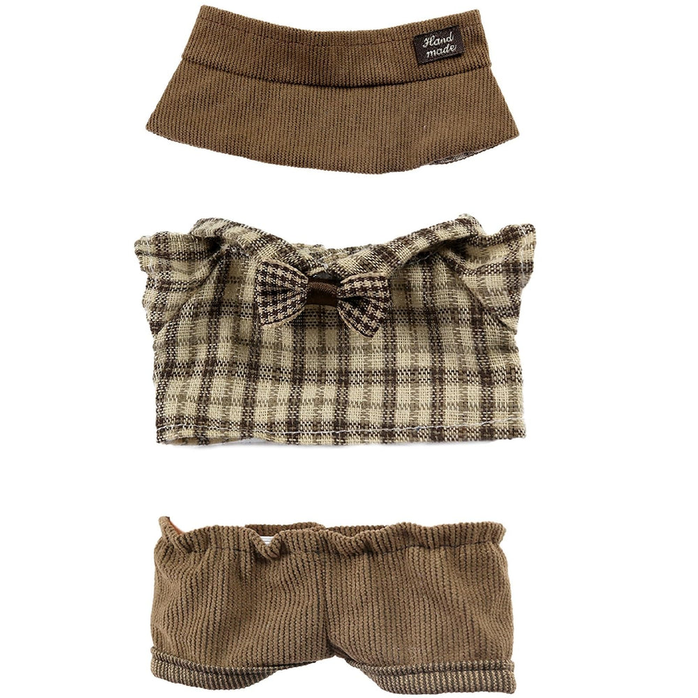 Labubu 17cm doll outfit pants, soft weave for comfy movement