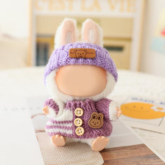 Labubu 17cm outfit fits snugly for easy dressing.