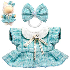 LABUBU bow headdress enhances 17cm doll outfits for stylish display