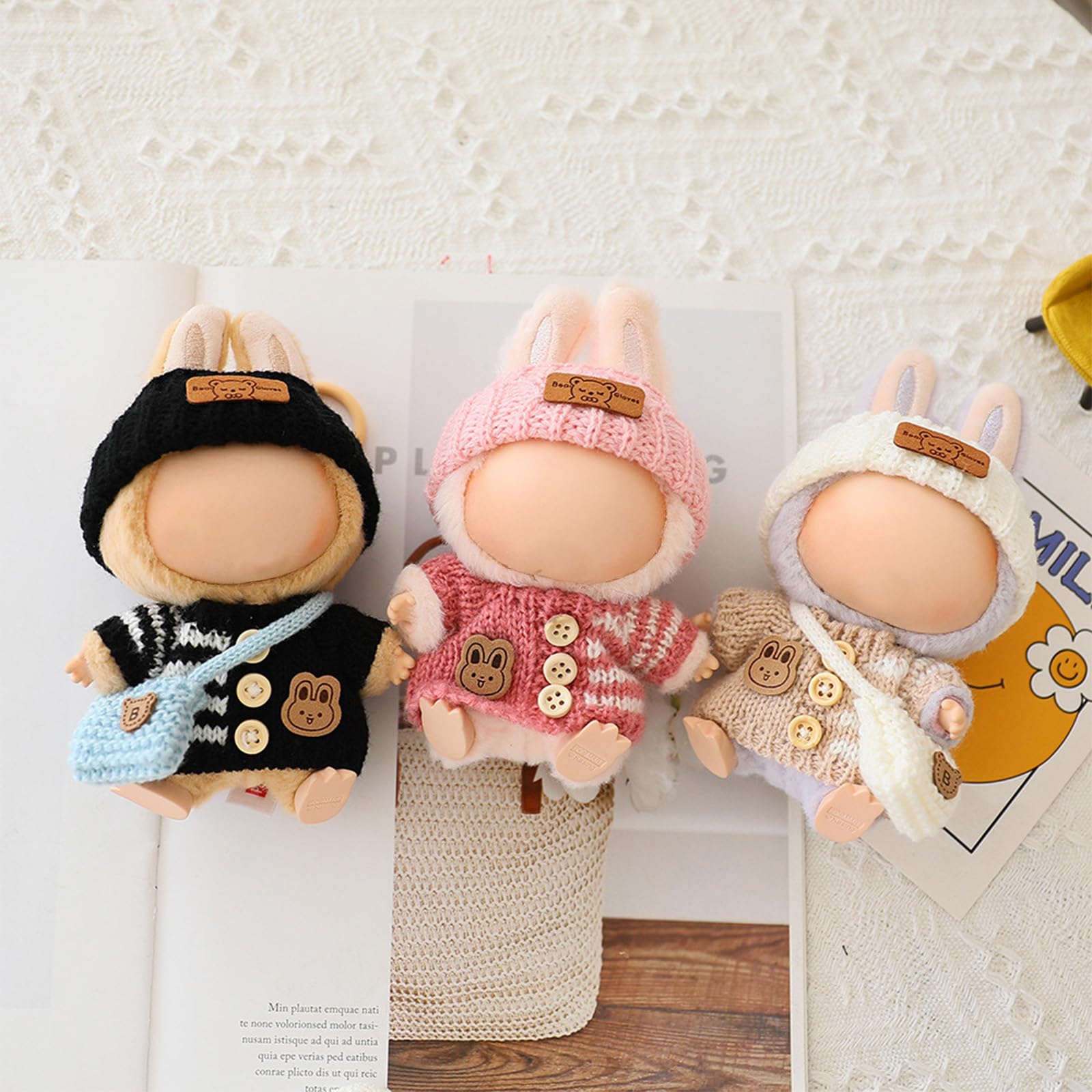 Labubu doll bag pink provides accessorizing and storage flair.