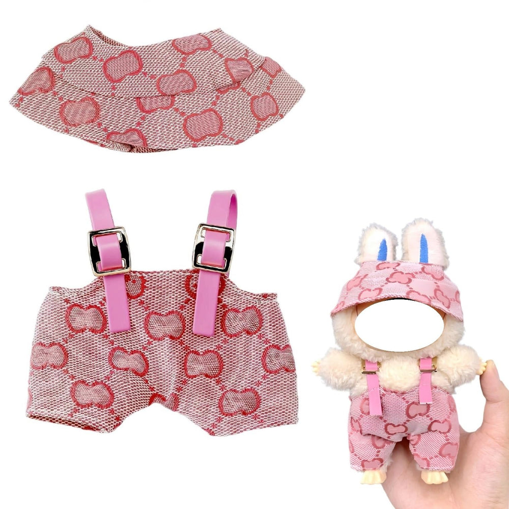 LABUBU doll dress for 17cm, handcrafted crochet texture for gentle play.