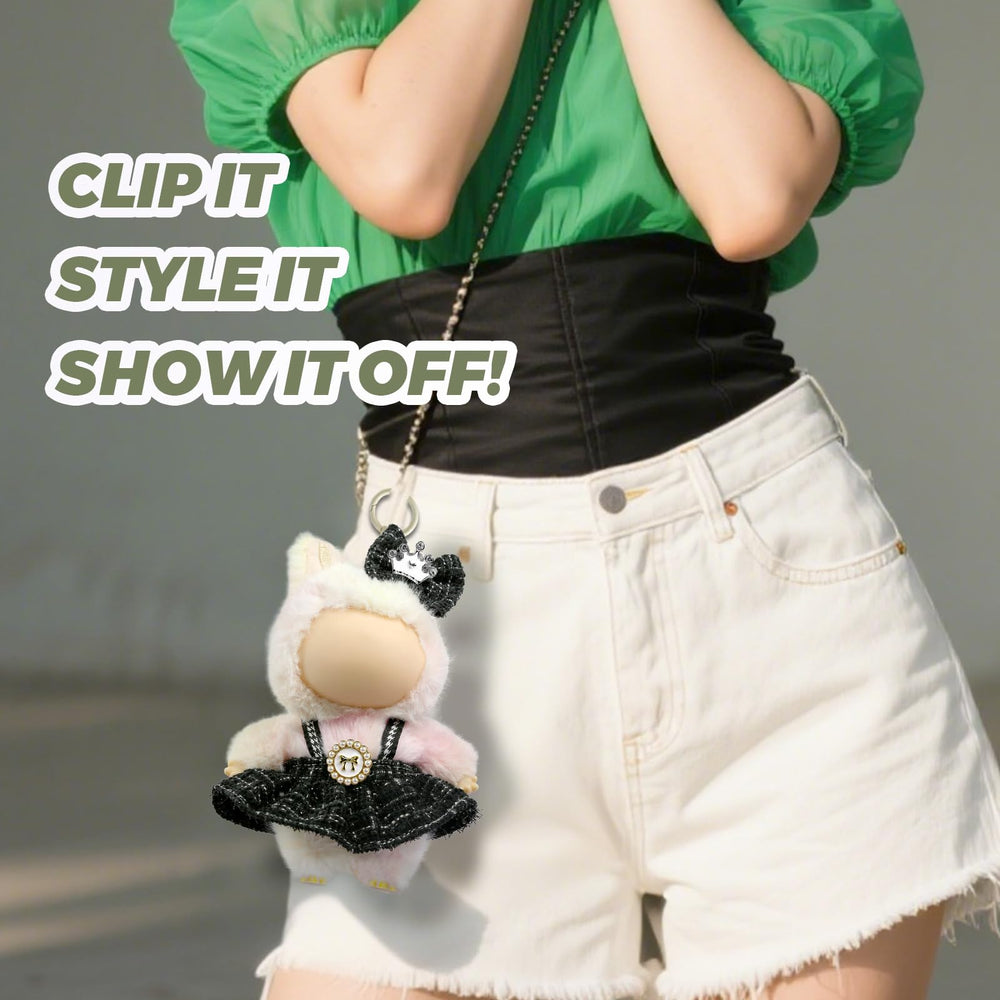 Labubu doll clothes set with delicate details and soft texture.