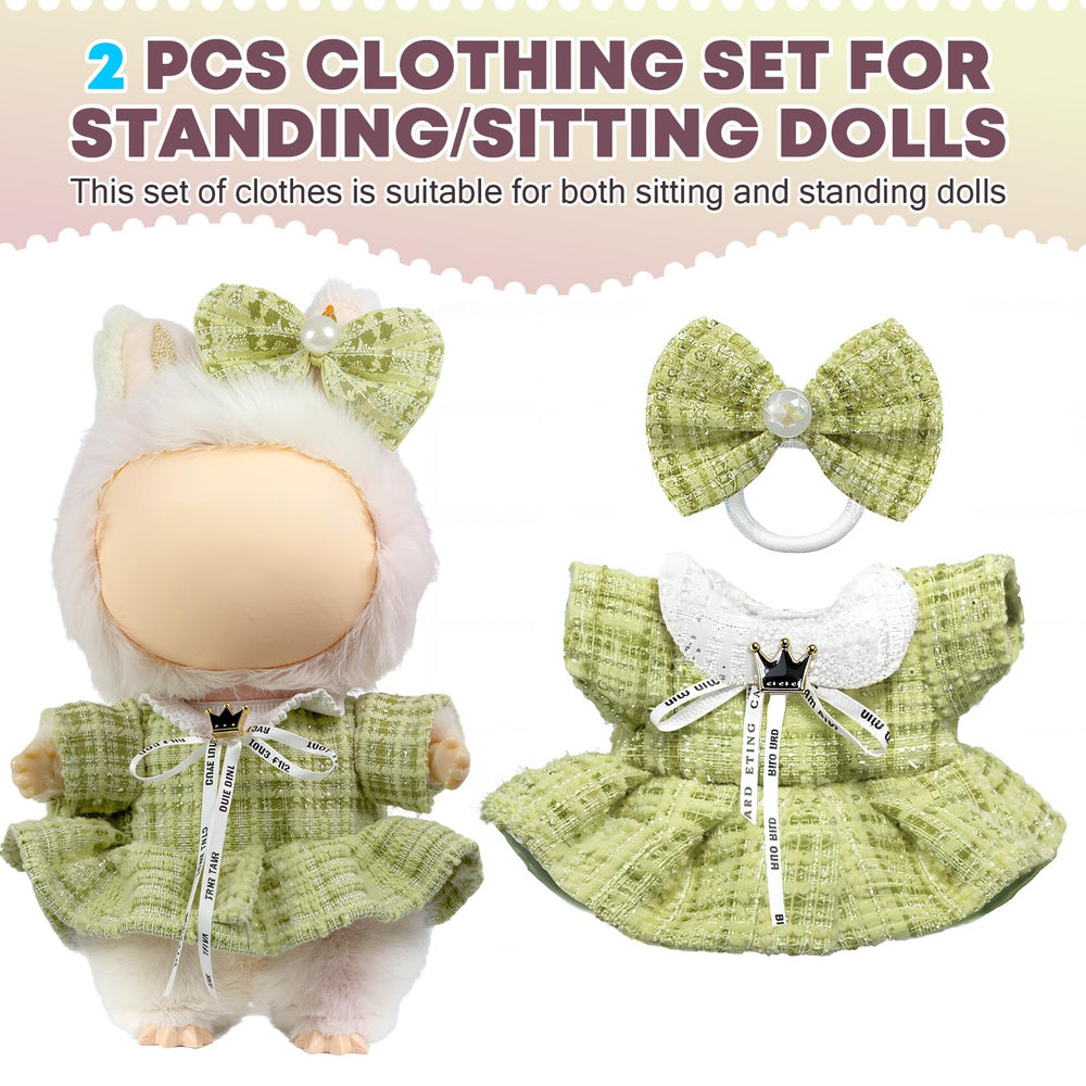 LABUBU outfit ensemble enables mix-and-match for versatile doll looks.