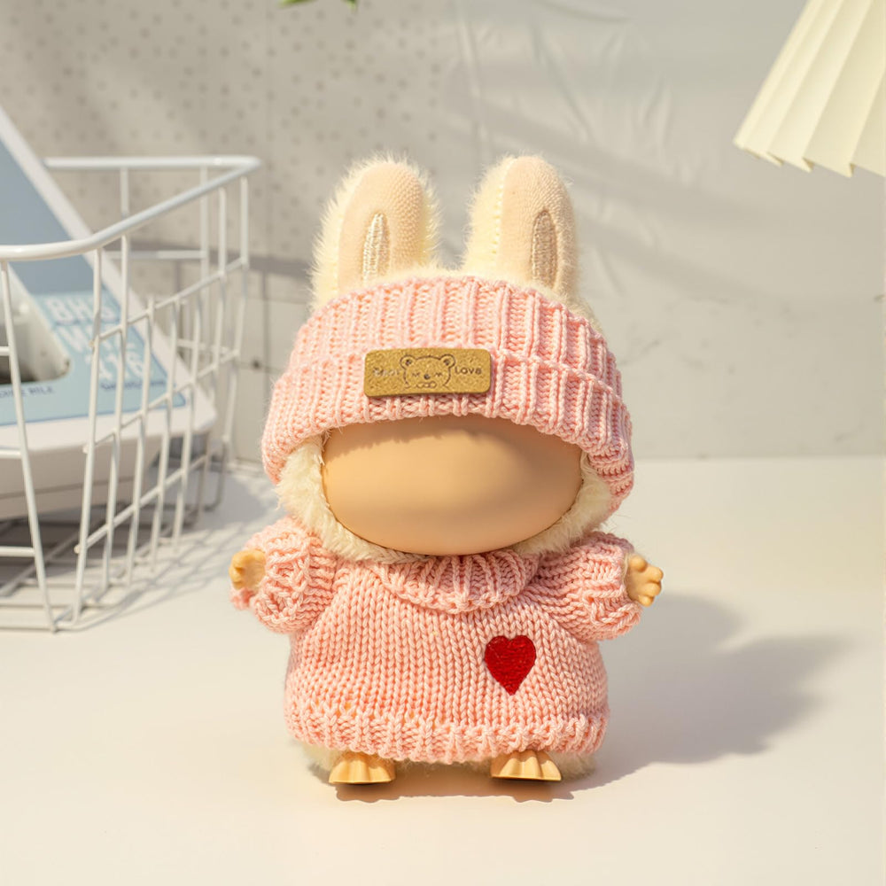 Handmade crochet craftsmanship by Labubu for 17cm dolls with premium feel.